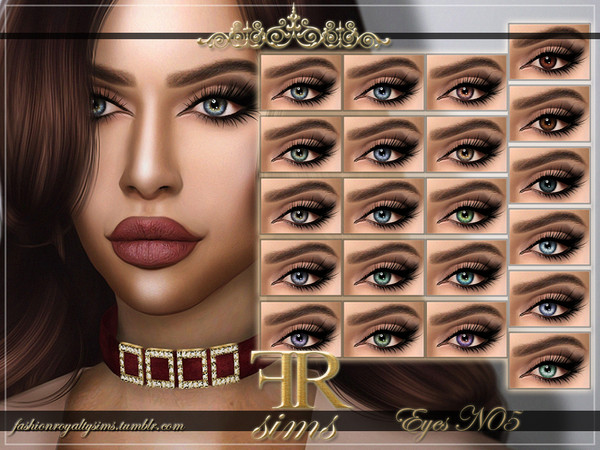 Sims 4 — Eyes N05 by FashionRoyaltySims — Standalone Custom thumbnail All ages and genders 21 colors HQ texture