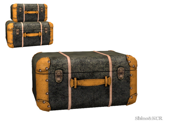 Sims 4 — Bedroom Caribbean - Suitcase 1 by ShinoKCR — Get the feeling. Furniture Set inspired by Caribbean Resorts in