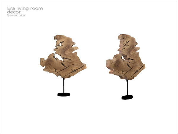 Sims 4 — [Era livingroom] - wooden decor by Severinka_ — Wooden decor From the set 'Era livingroom' Build / Buy category: