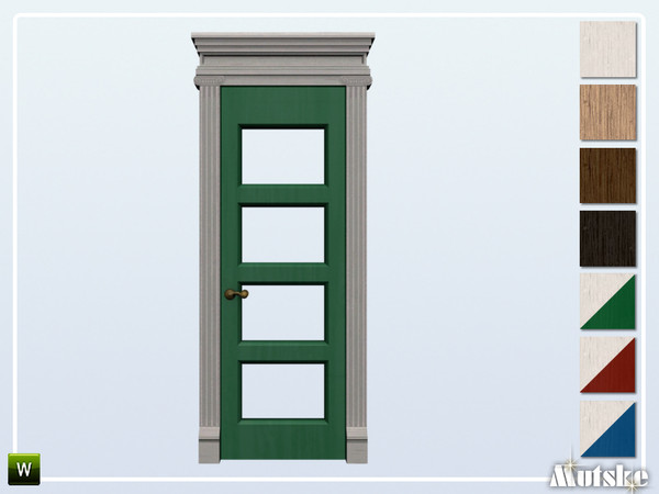 Sims 4 — Caesar Door Glass Single 2x1 by Mutske — This door is part of the Caesar Constructionset. Made by Mutske@TSR. 