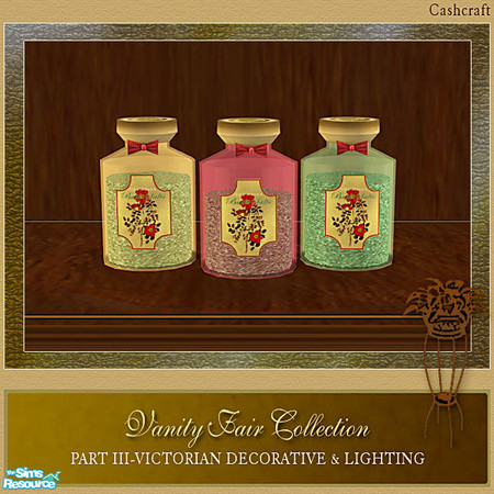 Sims 2 — Vanity Fair Decorative - Bath Salts Recol by Cashcraft — Vanity Fair Collection Part III features Victorian