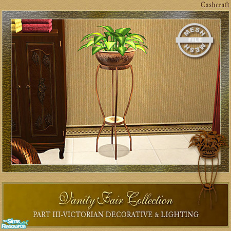 Sims 2 — Vanity Fair Decorative - Planter Mesh by Cashcraft — Vanity Fair Collection Part III features Victorian inspired