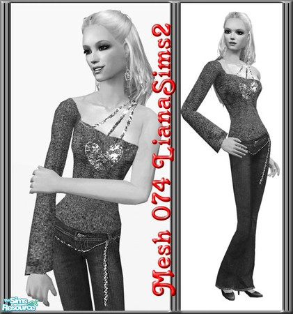 Sims 2 — Mesh 074 LianaSims2 by Lianaa — Mesh 074 LianaSims2