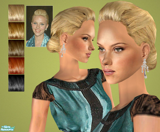 Sims 2 — Vintage Glamour by ChazDesigns — A vintage style as seen on Scarlet Johansson. She has populated this look since