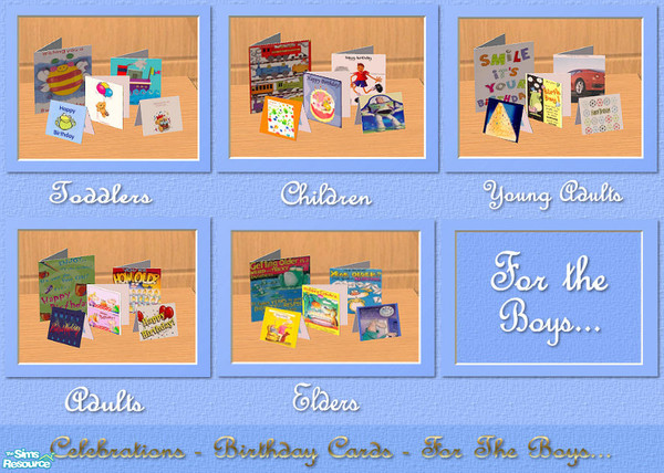 Sims 2 — Celebrations - Birthdays - For The Boys by Creative Sim — You've got Sims parties, you've got Sim