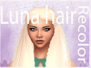 Sims 4 — CDG Luna hair Recolor (mesh needed) by crazydirpgirl — This hair is a pastel dryer hair.This is a recolor.If you