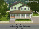 Sims 3 — Minty Dreams (Unfurnished) by wickedgoddessy — The perfect small family home with two bedrooms and three two in