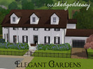 Sims 3 — Elegant Gardens (Unfurnished) by wickedgoddessy — Three bedroom, two in a half bath home featuring an extensive