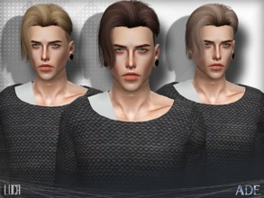 Sims 3 — Ade - Luca by Ade_Darma — New Male hairstyle with custom thumbnail All LODs