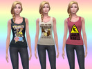 Sims 4 — Star Trek Tribbles Top by GalaxxyFoxx2 — Tribbles theme top for female sims teen to elder base game recolor