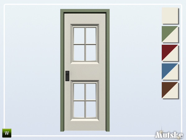 Sims 4 — Richmond Door In Glass 1x1 by Mutske — This door is part of the Richmond Constructionset. Made by Mutske@TSR. 