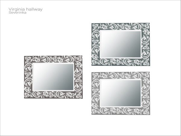 Sims 4 — [Virginia hallway] - wall mirror by Severinka_ — Wall mirror From the set 'Virginia hallway' Build / Buy