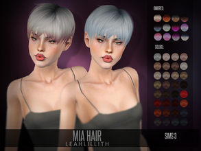 Sims 3 — LeahLillith Mia Hair by Leah_Lillith — Mia Hair All LODs Custom CAS thumbnail hope you will enjoy^^