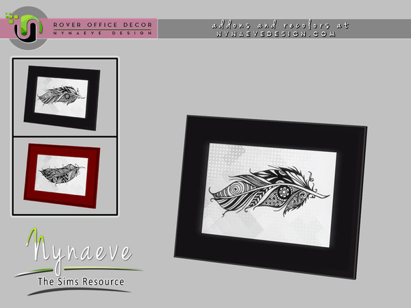 Sims 4 — Rover Picture Frame by NynaeveDesign — Part of: Rover Office Decor