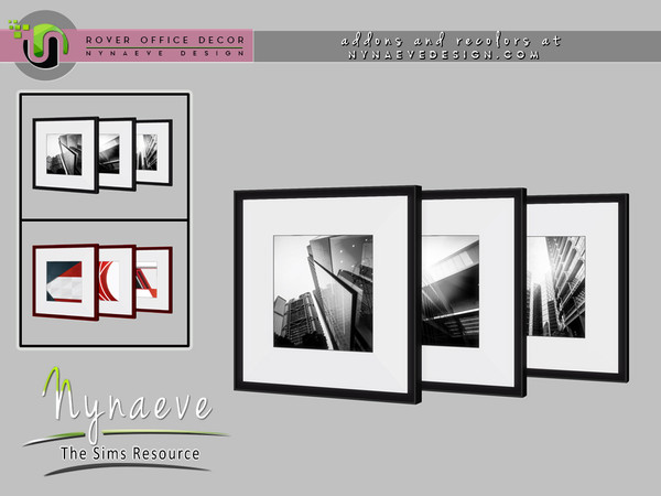 Sims 4 — Rover Framed Poster by NynaeveDesign — Part of: Rover Office Decor