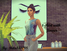 Sims 4 — T-Shirt with flower - Perfect Patio needed by belu141098 — Perfect Patio needed Enjoy :) By: Belu141098