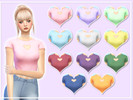 Sims 4 — Heart Top (Mesh Needed) by ilovespix — This is a recolour I made of this very cute top by Trillyke. Mesh can be
