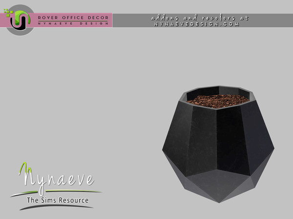 Sims 3 — Rover Geometric Vase by NynaeveDesign — For Sims 4 custom content, recolors and addons check out: