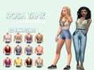 Sims 4 — Rosa Tank - Backyard needed by AvierraSims — Tank top with 12 swatches