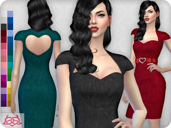 Sims 4 — My love dress RECOLOR 1 (Needs mesh) by Colores_Urbanos — 30 colors Need mesh, look at recommended or