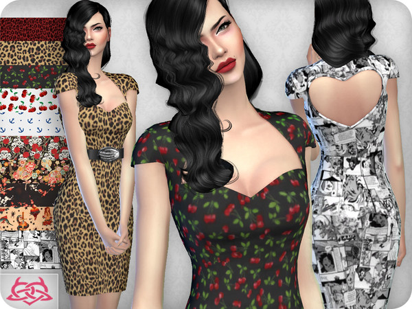 Sims 4 — My love dress RECOLOR 3 (Needs mesh) by Colores_Urbanos — 10 options Need mesh, look at recommended or