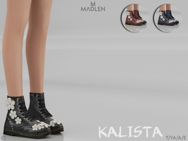 Sims 4 — Madlen Kalista Boots by Madlen — Mesh modifying: Not allowed. Recolouring: Allowed. (Please add original link in