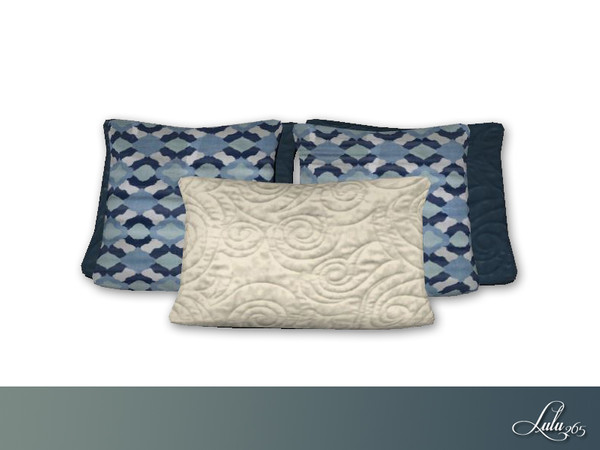 Sims 4 — Stillwater Bedroom Decor Pillows  by Lulu265 — Part of the Stillwater Bedroom Set
