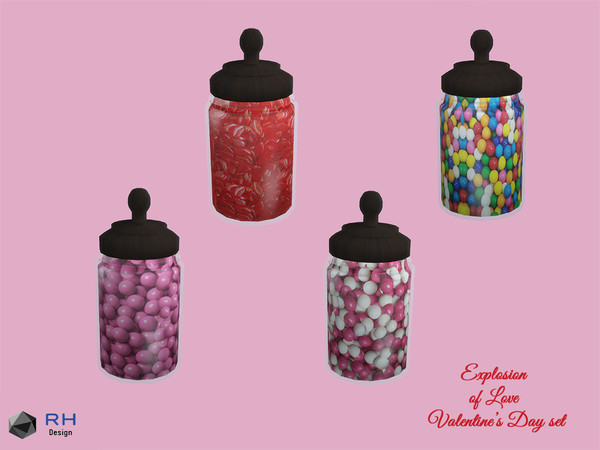 Sims 4 — HVD Candy Jar by RightHearted — Yum! There's no sweeter way to show your love by making a homemade gift from the