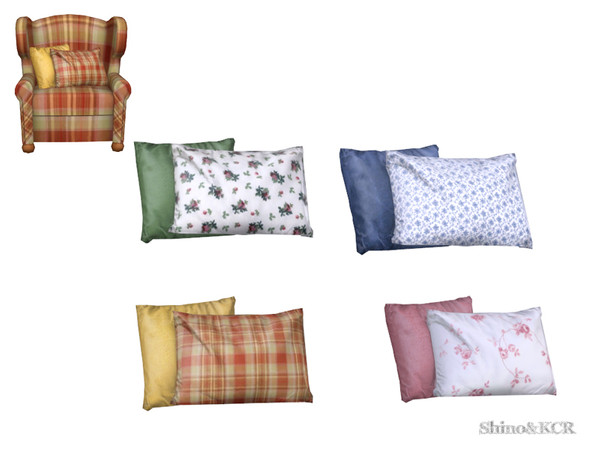 Sims 4 — Living Country - Pillows for Arm Chair by ShinoKCR — Furniture in Country Style - more like the German Landhaus
