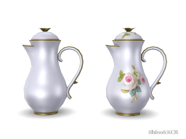 Sims 4 — Dining Country - Coffee Pot by ShinoKCR — Loveley Tableware for your Country Dining