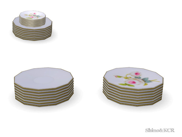 Sims 4 — Dining Country - Plates large by ShinoKCR — Loveley Tableware for your Country Dining