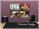 Sims 4 — Horses / Chevaux - 4 Paintings by simsorama — Anna - Simsorama.fr Base Game Compatible / No additional