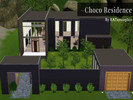 Sims 3 — Choco Residence by KATastrophic — A contemporary chocolate-colored home for your sims. It has three bedrooms,