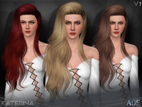 Sims 3 — Ade - Katerina V1 by Ade_Darma — New Hair Mesh No Morph all Bones assigned All LODs