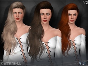Sims 3 — Ade - Katerina V2 by Ade_Darma — New Hair Mesh No Morph all Bones assigned All LODs