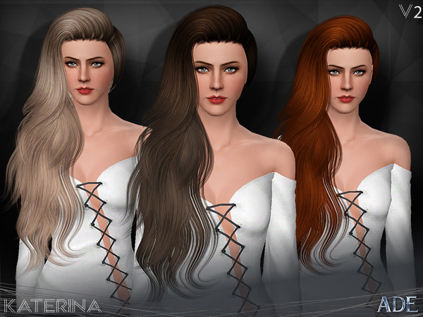 Sims 3 — Ade - Katerina V2 by Ade_Darma — New Hair Mesh No Morph all Bones assigned All LODs