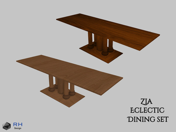 Sims 4 — Zia Antique Dining table by RightHearted — The stunning, antique style of this dining table is the product of
