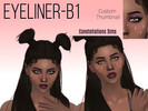 Sims 4 — Eyeliner B1 | Constellations by Constellationss — my first eyeliner-only black i hope you like it! 