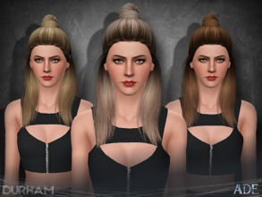 Sims 3 — Ade - Durham by Ade_Darma — New Hair Mesh No Morph all Bones assigned All LODs
