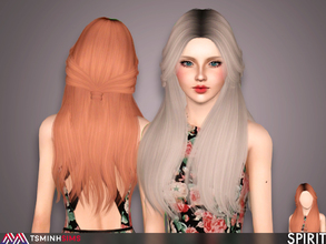 Sims 3 — Spirit ( Hair 55 ) by TsminhSims — - S3Hair - New meshes - All LODs - Smooth bone assigned 