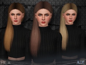 Sims 3 — Ade - Mila by Ade_Darma — New Hair Mesh No Morph all Bones assigned All LODs