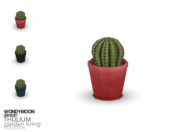 Sims 4 — Thulium Cactus III by wondymoon — - Thulium Garden Living - Cactus III - Wondymoon|TSR - Creations'2018
