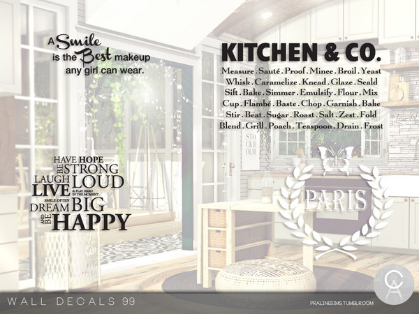 Sims 4 — Wall Decals 99 by Pralinesims — By Pralinesims