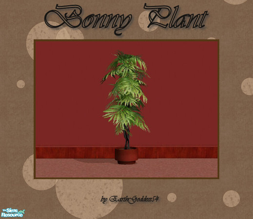 Sims 2 — Bonny Bedroom - Plant by EarthGoddess54 — Recolor of Maxis' Potted Ficus by Nature's Garden. Enjoy! 