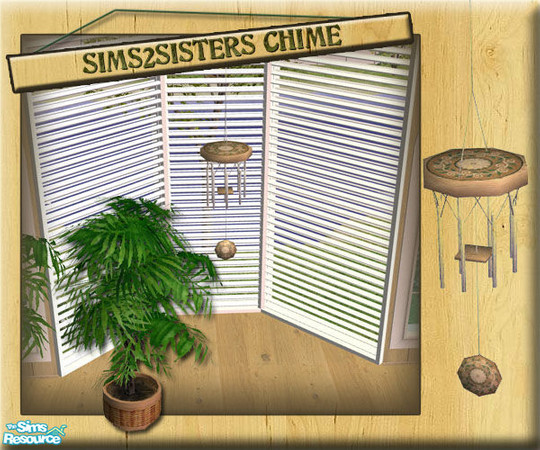 Sims 2 — S2S WinterGarden - Chimes by sims2sisters — Categorized: Decorative - Sculpture