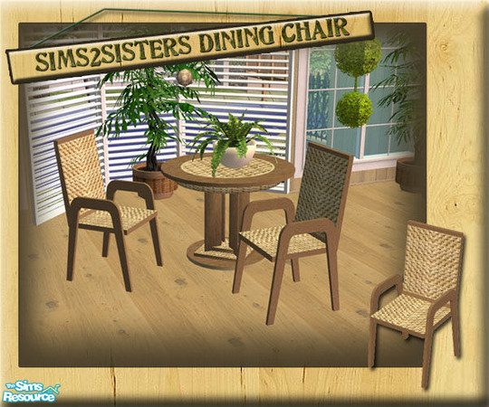 Sims 2 — S2S WinterGarden - Dining Chair by sims2sisters — 