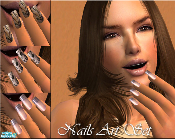 Sims 2 — Nails Art Set  by extraordinarysims — New collection of manicure, made by Ely. Thank to ShadyLady482 for the
