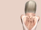 Sims 4 — Nature tattoo by Haydxn_ — Hand-drawn tattoo for your simmies! Took a while to make so I hope you all like it