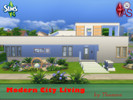 Sims 4 — Modern City Living by Thamira — Great modern townhouse for a family. It has many rooms that offer everything for