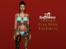 Sims 4 — Female Full Body Tattoo v2 by 21roguesims — Female Tattoo One Swatch Base Game Compatible TOU Do not modify and